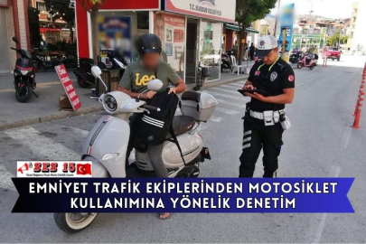 Emniyet Trafik Ekiplerinden Motosiklet Kullanımına Yönelik Denetim