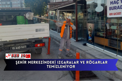 Şehir Merkezindeki Izgaralar Ve Rögarlar Temizleniyor 