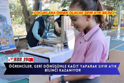 Öğrenciler, Geri Dönüşümle Kağıt Yaparak Sıfır Atık Bilinci Kazanıyor