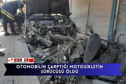 Otomobilin Çarptığı Motosikletin Sürücüsü Öldü