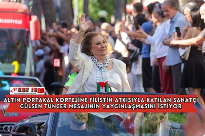 Altın Portakal Kortejine Filistin Atkısıyla Katılan Sanatçı Gülsen Tuncer Mesajının Yaygınlaşmasını İstiyor