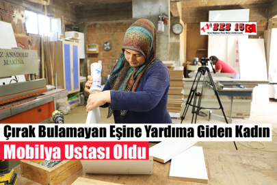 Çırak Bulamayan Eşine Yardıma Giden Kadın Mobilya Ustası Oldu