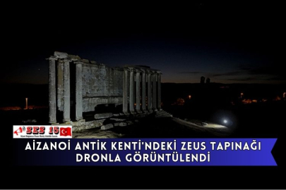 Aizanoi Antik Kenti'ndeki Zeus Tapınağı Dronla Görüntülendi