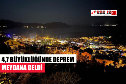 4,7 BÜYÜKLÜĞÜNDE DEPREM MEYDANA GELDİ