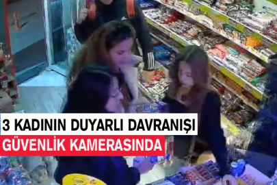 3 Kadının Duyarlı Davranışı Güvenlik Kamerasında