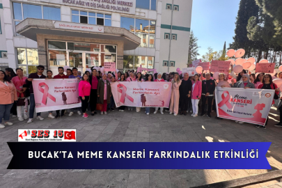 Bucak’ta Meme Kanseri Farkındalık Etkinliği