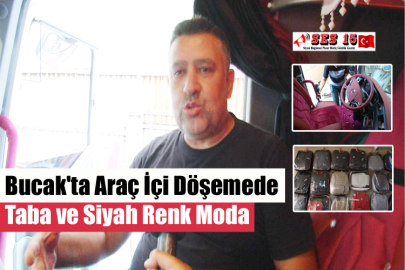 Bucak'ta Araç İçi Döşemede Taba ve Siyah Renk Moda