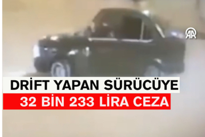 Drift Yapan Sürücüye 32 Bin 233 Lira Ceza