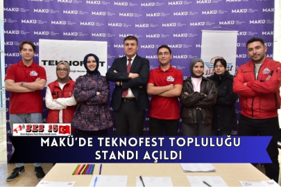 MAKÜ’de TEKNOFEST Topluluğu Standı Açıldı