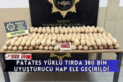 Patates Yüklü Tırda 380 Bin Uyuşturucu Hap Ele Geçirildi