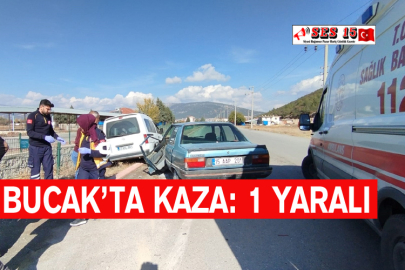 Bucak'ta Trafik Kazası: 1 Yaralı