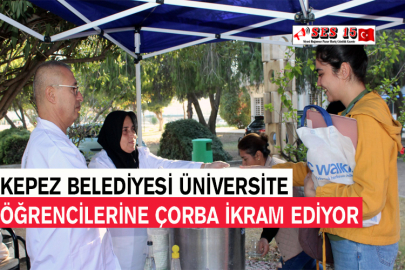 Kepez Belediyesi Üniversite Öğrencilerine Çorba İkram Ediyor