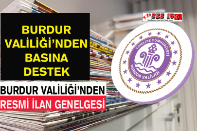 Burdur Valiliği’nden Resmi İlan Genelgesi