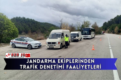 Jandarma Ekiplerinden Trafik Denetimi Faaliyetleri