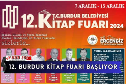 12. Burdur Kitap Fuarı Başlıyor