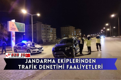 Jandarma Ekiplerinden Trafik Denetimi Faaliyetleri