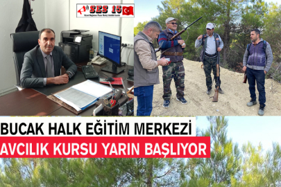 Bucak Halk Eğitim Merkezi Avcılık Kursu Yarın Başlıyor