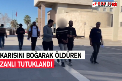 Karısını Boğarak Öldüren Zanlı Tutuklandı