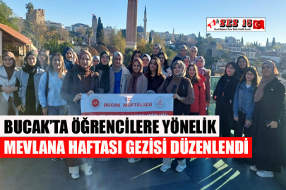 Bucak’ta Öğrencilere Yönelik Mevlana Haftası Gezisi Düzenlendi