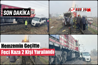 Hemzemin Geçitte Feci Kaza 2 Kişi Yaralandı