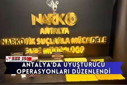 Antalya'da Uyuşturucu Operasyonları Düzenlendi