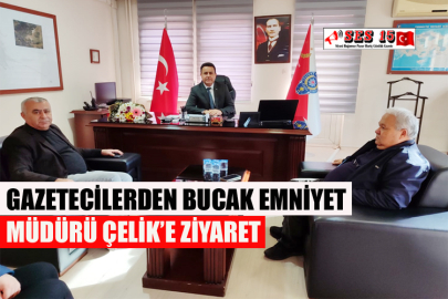 Gazetecilerden Emniyet Müdürü Çelik’e Ziyaret
