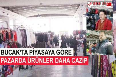 Bucak’ta Piyasaya Göre Pazarda Ürünler Daha Cazip