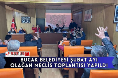 Bucak Belediyesi Şubat Ayı Olağan Meclis Toplantısı Yapıldı