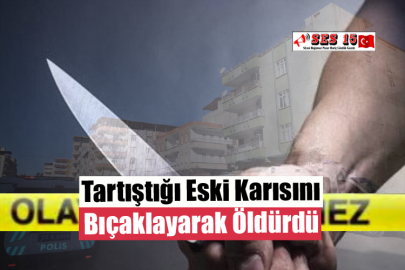 Tartıştığı Eski Karısını Bıçaklayarak Öldürdü