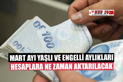 Mart Ayı Yaşlı ve Engelli Aylıkları Hesaplara Ne Zaman Aktarılacak 