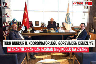 TKDK Burdur İl Koordinatörlüğü Görevinden Denizli'ye Atanan Yıldıran’dan Başkan Meçikoğlu’na Ziyaret