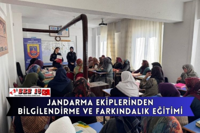 Jandarma Ekiplerinden Bilgilendirme Ve Farkındalık Eğitimi