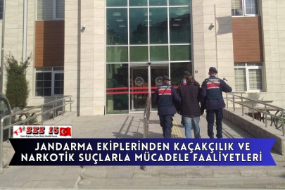 Jandarma Ekiplerinden Kaçakçılık Ve Narkotik Suçlarla Mücadele Faaliyetleri 