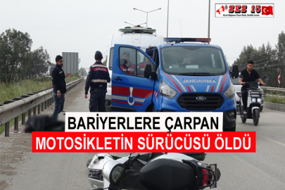 Bariyerlere Çarpan Motosikletin Sürücüsü Öldü