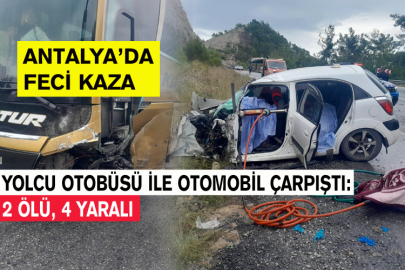 Yolcu Otobüsü İle Otomobil Çarpıştı: 2 Ölü, 4 Yaralı