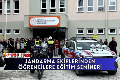 Jandarma Ekiplerinden Öğrencilere Eğitim Semineri