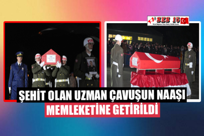 Pençe-Kilit Operasyonu Bölgesinde Şehit Olan Uzman Çavuşun Naaşı Memleketine Getirildi