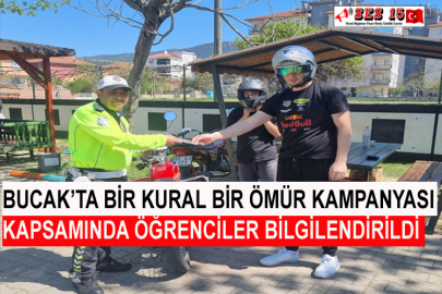 Bucak’ta Bir Kural Bir Ömür Kampanyası Kapsamında Öğrenciler Bilgilendirildi