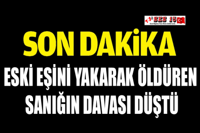 Eski Eşini Yakarak Öldüren Sanığın Davası Düştü