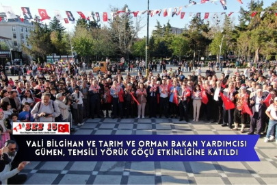 Vali Bilgihan Ve Tarım Ve Orman Bakan Yardımcısı Gümen, Temsili Yörük Göçü Etkinliğine Katıldı