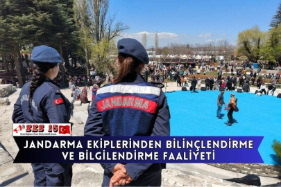 Jandarma Ekiplerinden Bilinçlendirme Ve Bilgilendirme Faaliyeti