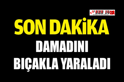 Damadını Bıçakla Yaraladı