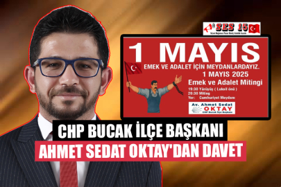 Chp Bucak İlçe Başkanı Ahmet Sedat Oktay'dan Davet 