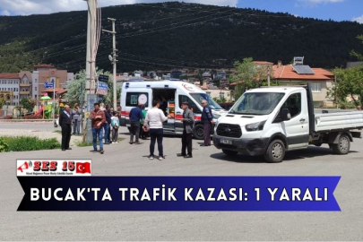 Bucak'ta Trafik Kazası: 1 Yaralı