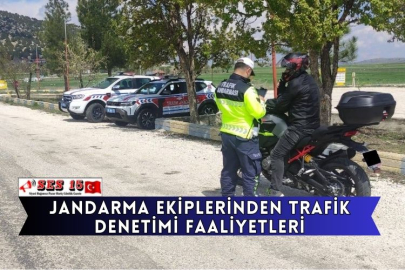 Jandarma Ekiplerinden Trafik Denetimi Faaliyetleri