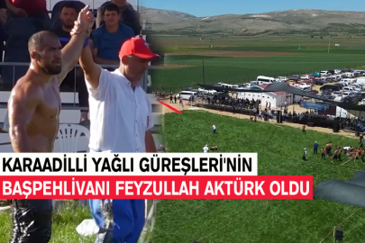 Karaadilli Yağlı Güreşleri'nin Başpehlivanı Feyzullah Aktürk Oldu