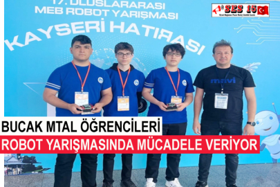 Bucak MTAL Öğrencileri Robot Yarışmasında Mücadele Veriyor
