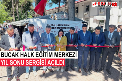 Bucak Halk Eğitim Merkezi Yıl Sonu Sergisi Açıldı