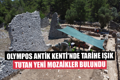 Olympos Antik Kenti'nde Tarihe Işık Tutan Yeni Mozaikler Bulundu