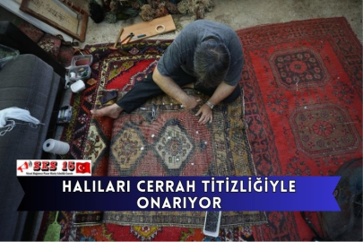 Halıları Cerrah Titizliğiyle Onarıyor